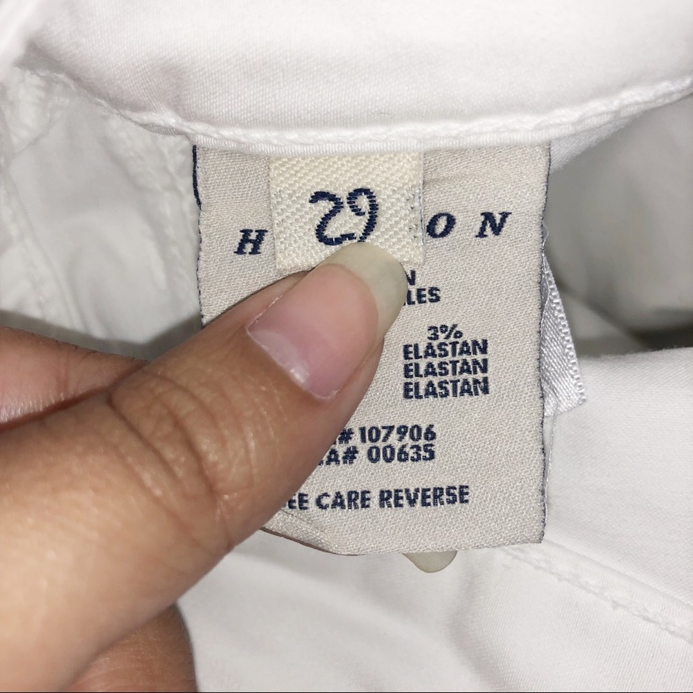 Wide Leg Flared White Pants - Picture 7 of 7